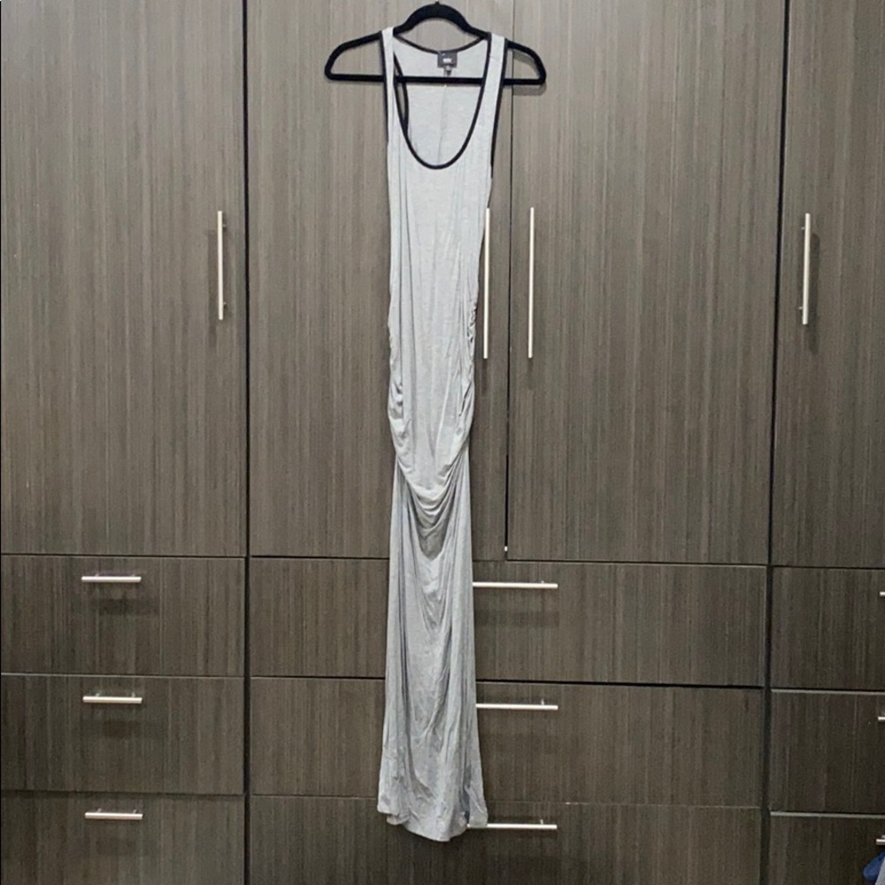 Gray long maxi dress